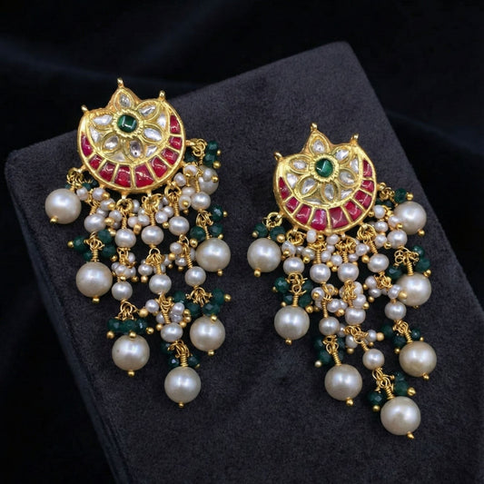 Jharoka Crescent Flower Crystal Baali