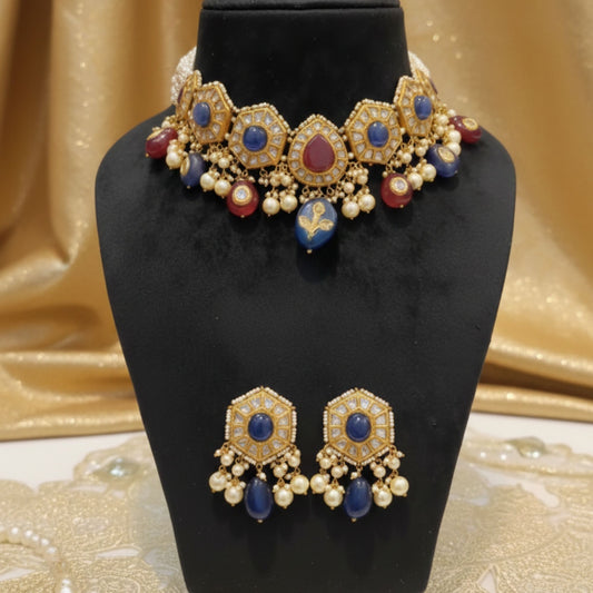 Jharoka Ornate Blend Vintage Harmony Choker Set