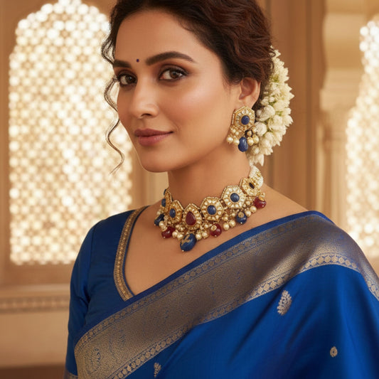 Jharoka Ornate Blend Vintage Harmony Choker Set