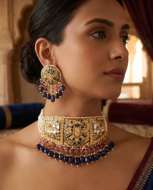 Jharoka Shreenathji choker | Vama Gears