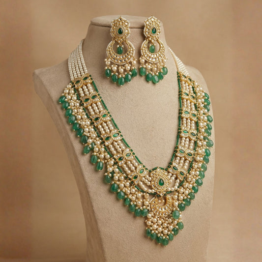 Jharoka Glow Mint Haar Set