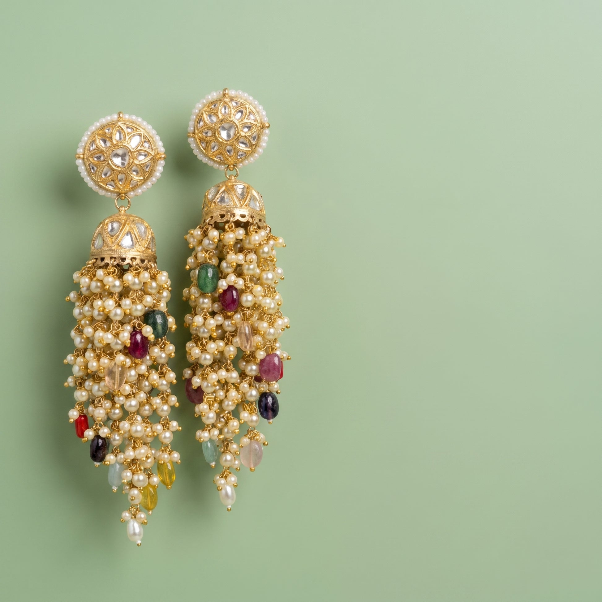 Jharoka Waterfall jhumkis | Vama Gears