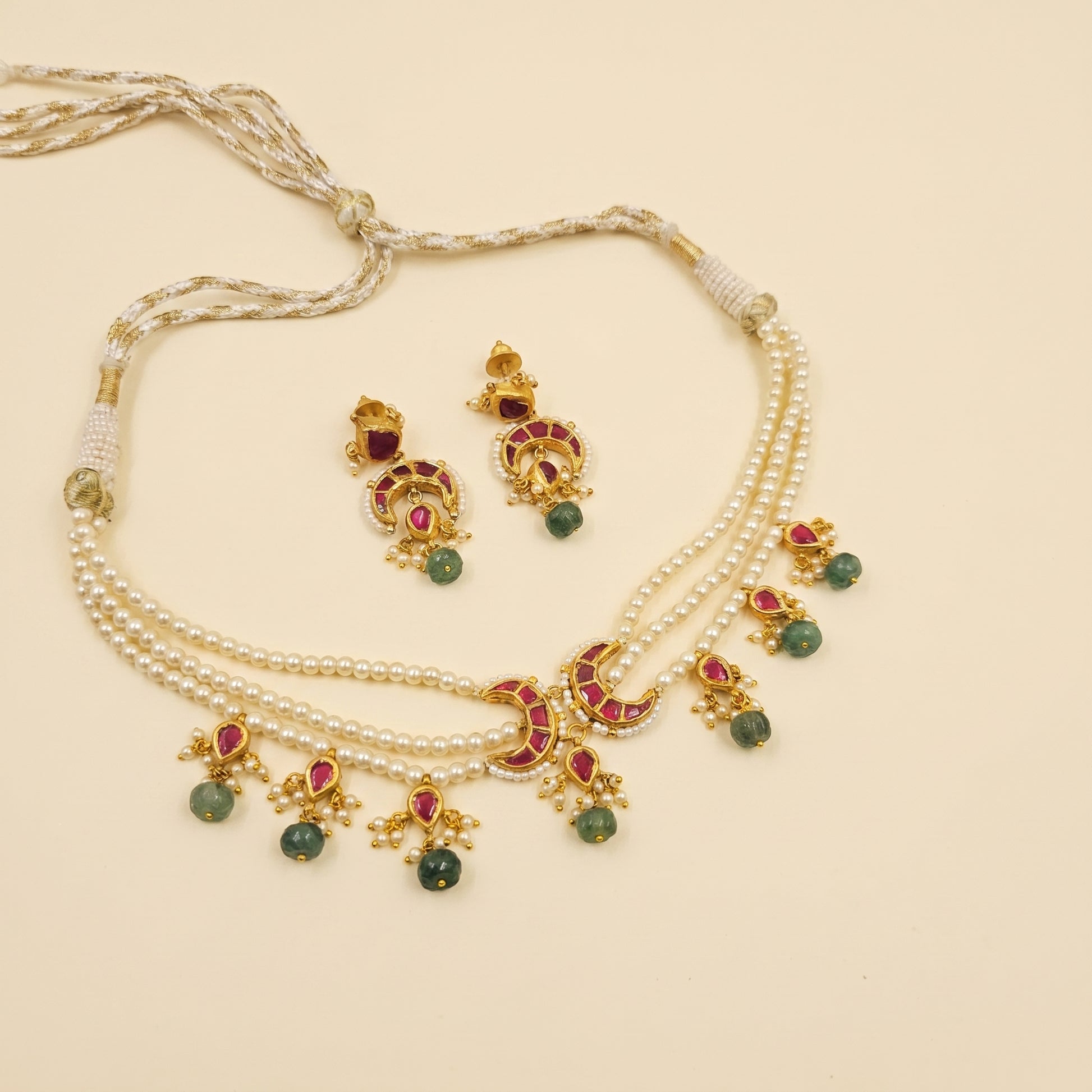 Jharoka Moon choker set | Vama Gears