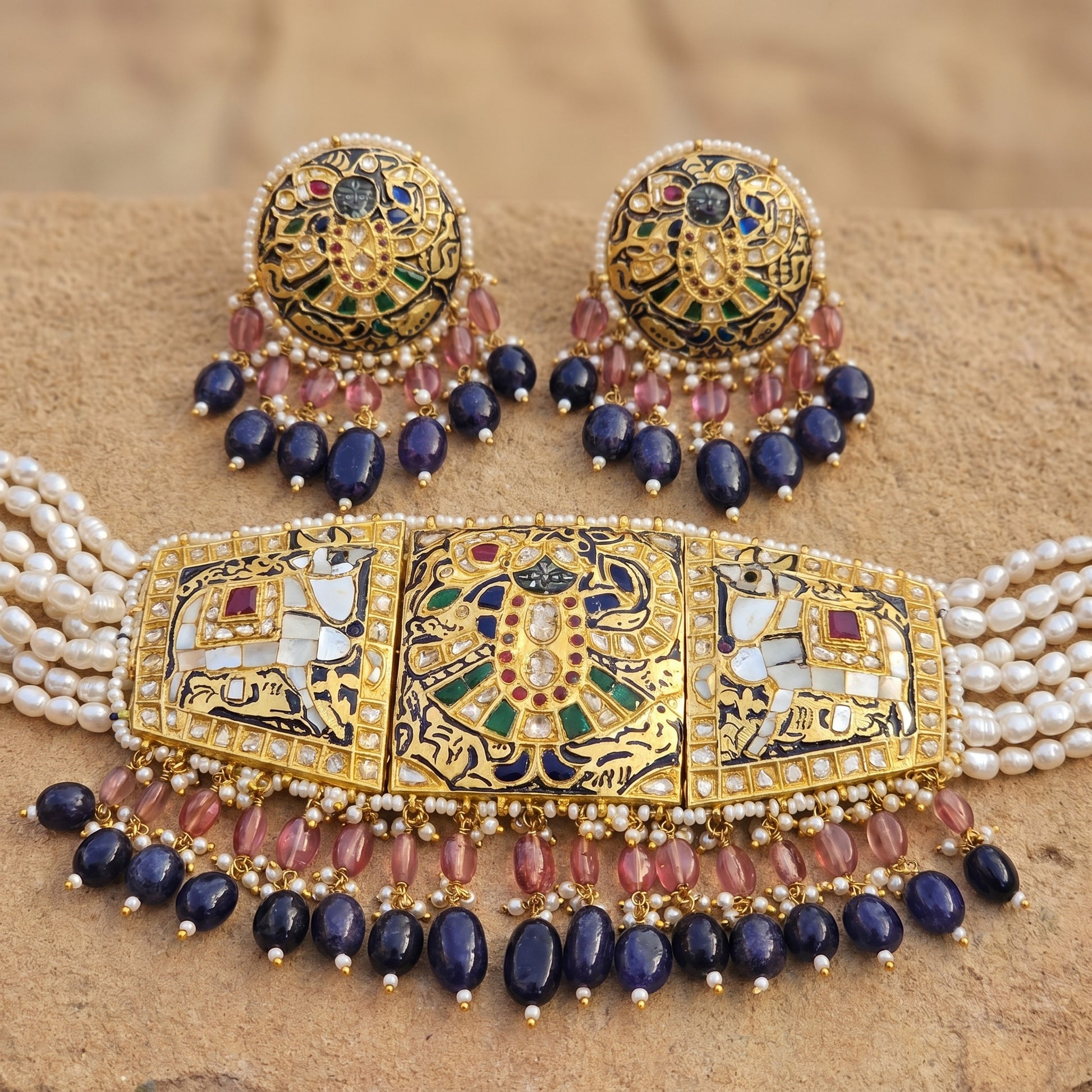Jharoka Shreenathji choker | Vama Gears