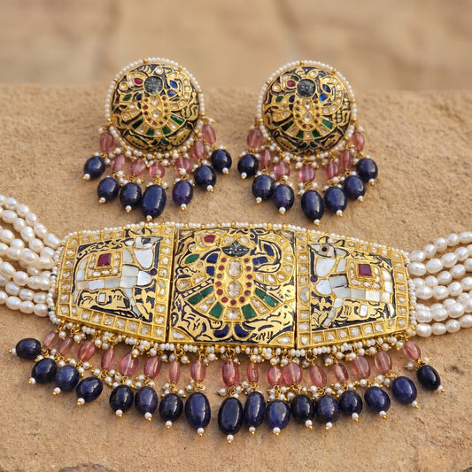 Jharoka Shreenathji choker | Vama Gears