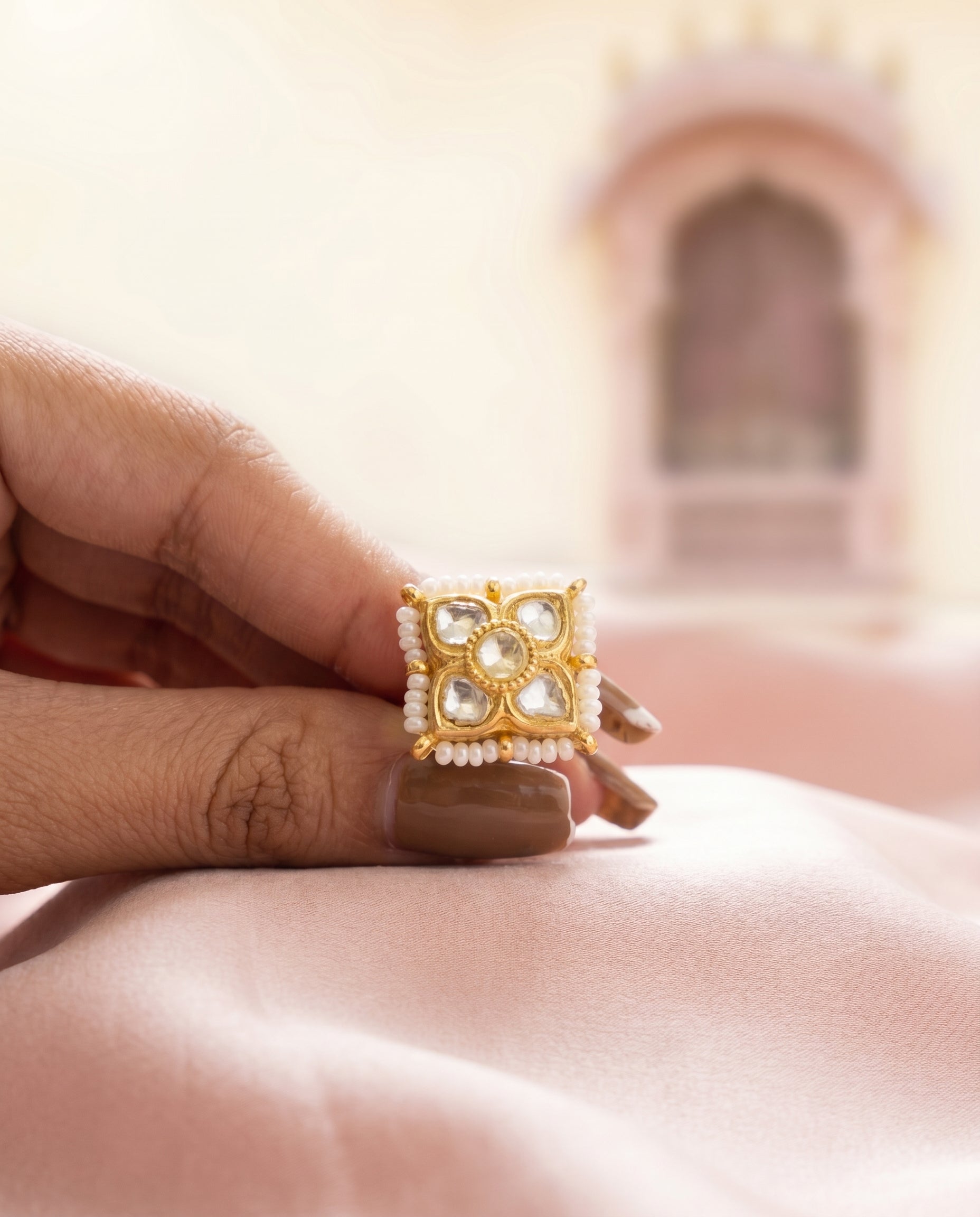 Jharoka Petal ring | Vama Gears