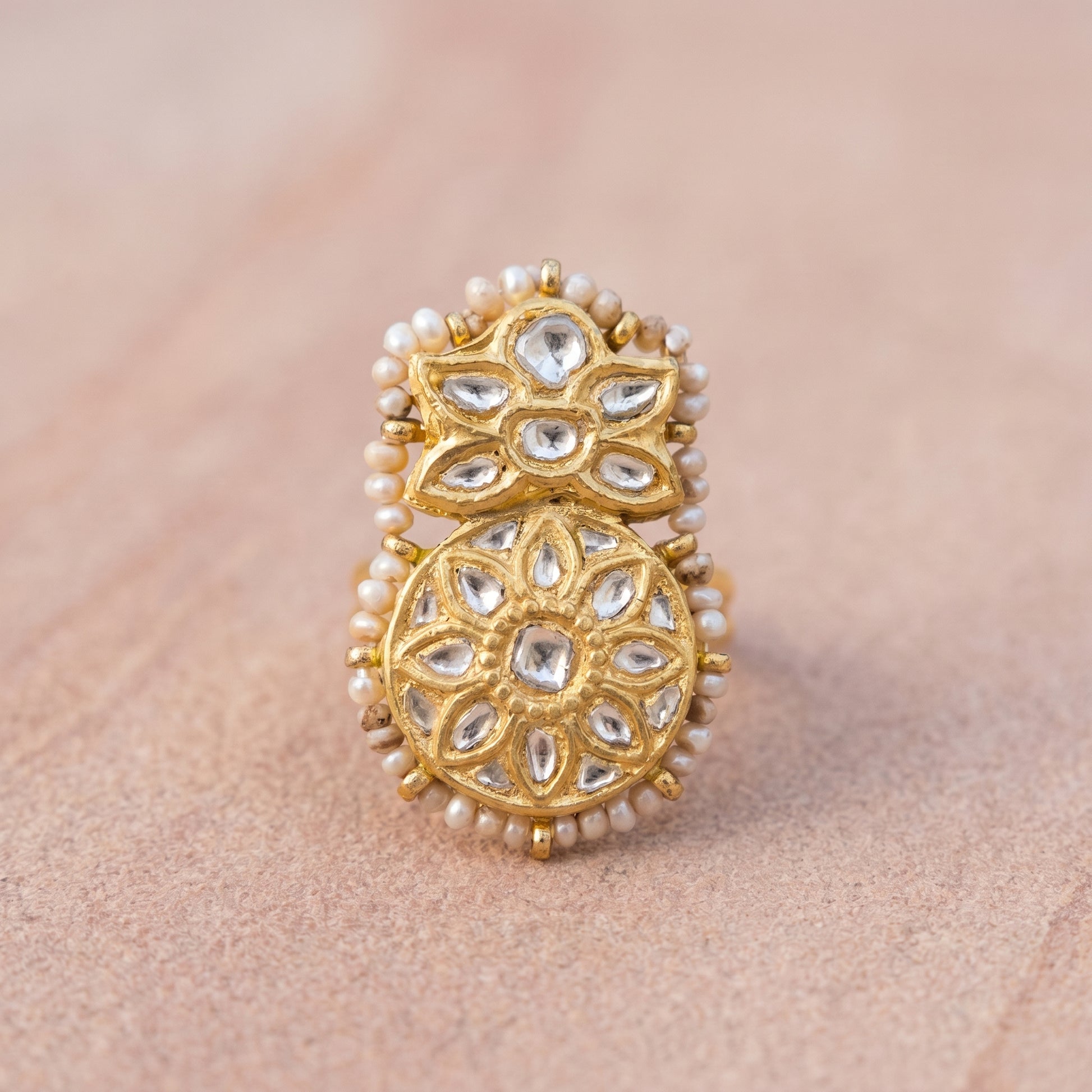 Jharoka Star ring flower | Vama Gears