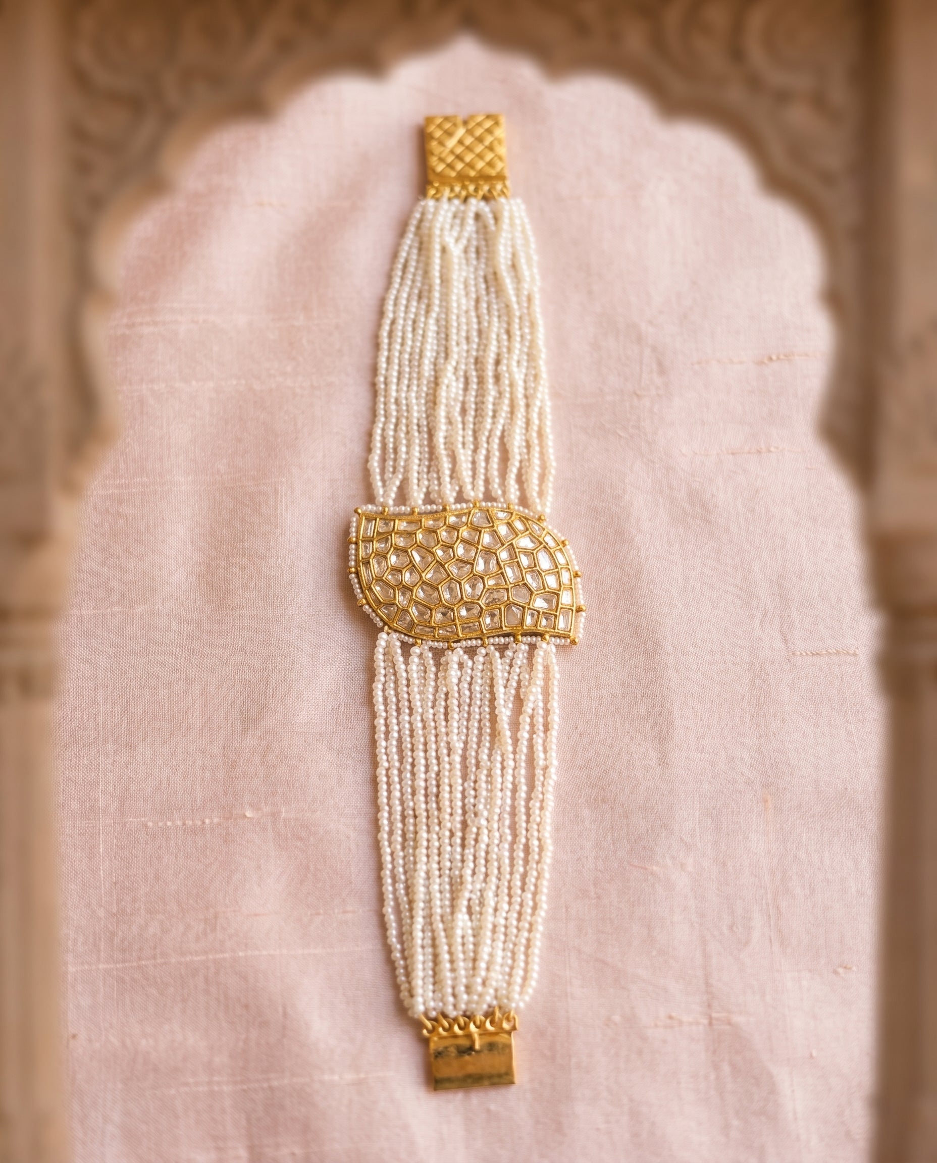 Jharoka L shaped bracelet | Vama Gears