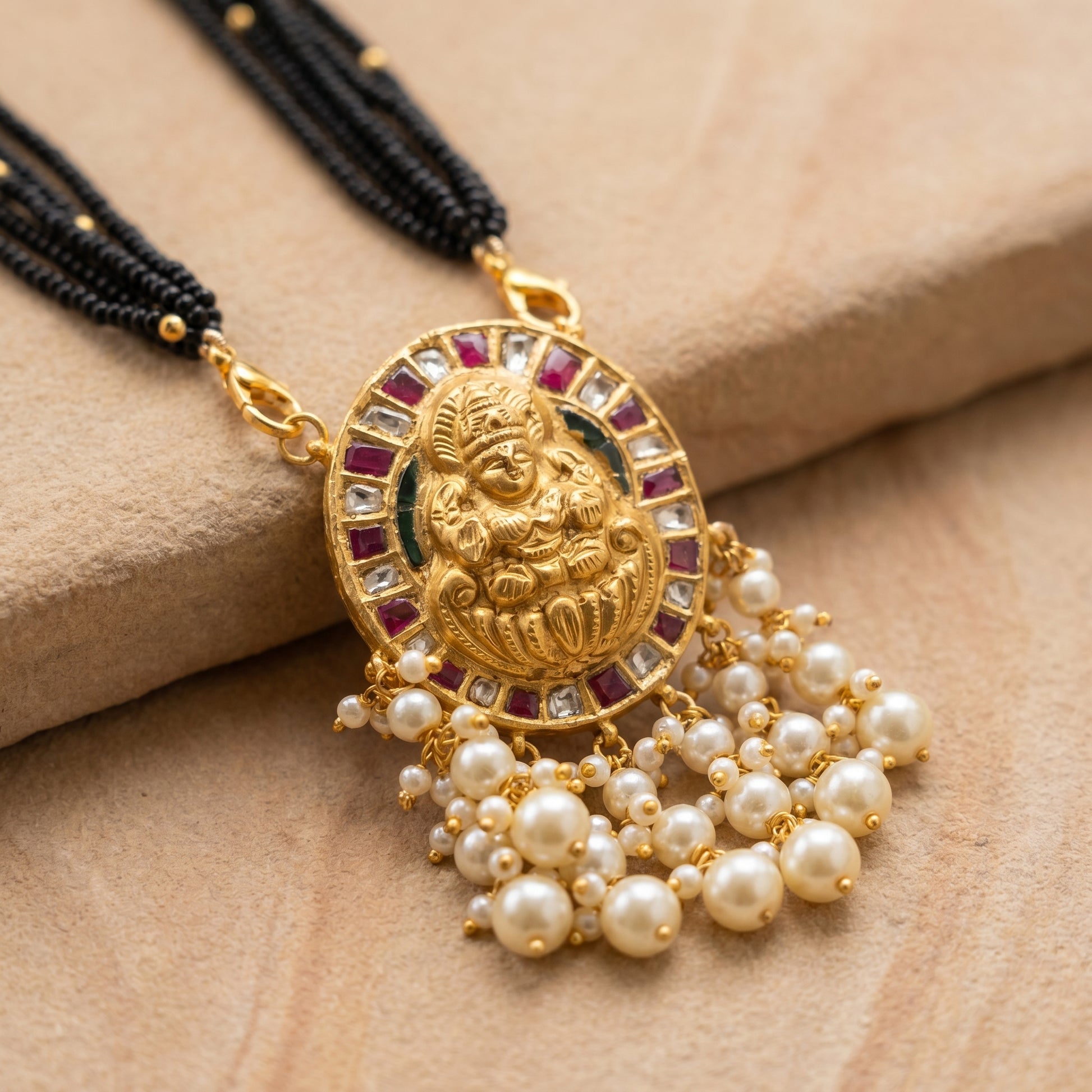 Jharoka Lakshmi ji pendant | Vama Gears