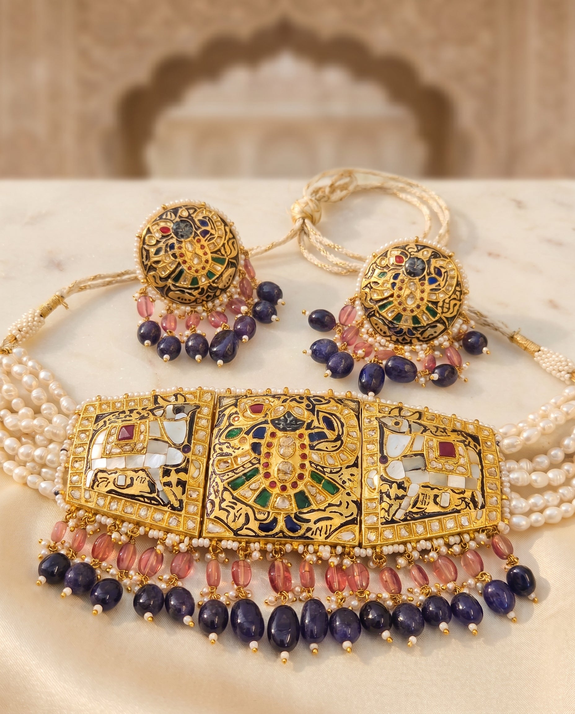 Jharoka Shreenathji choker | Vama Gears