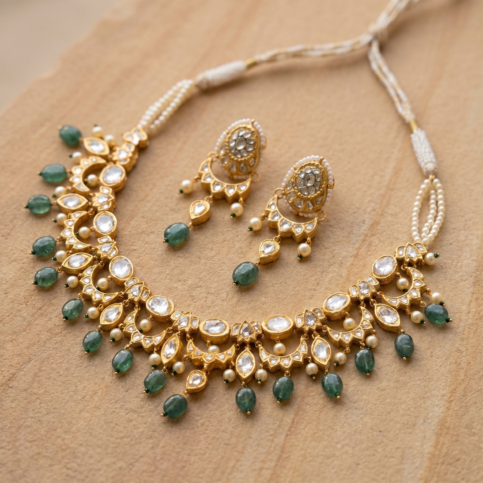 Jharoka Diamond set v2 | Vama Gears