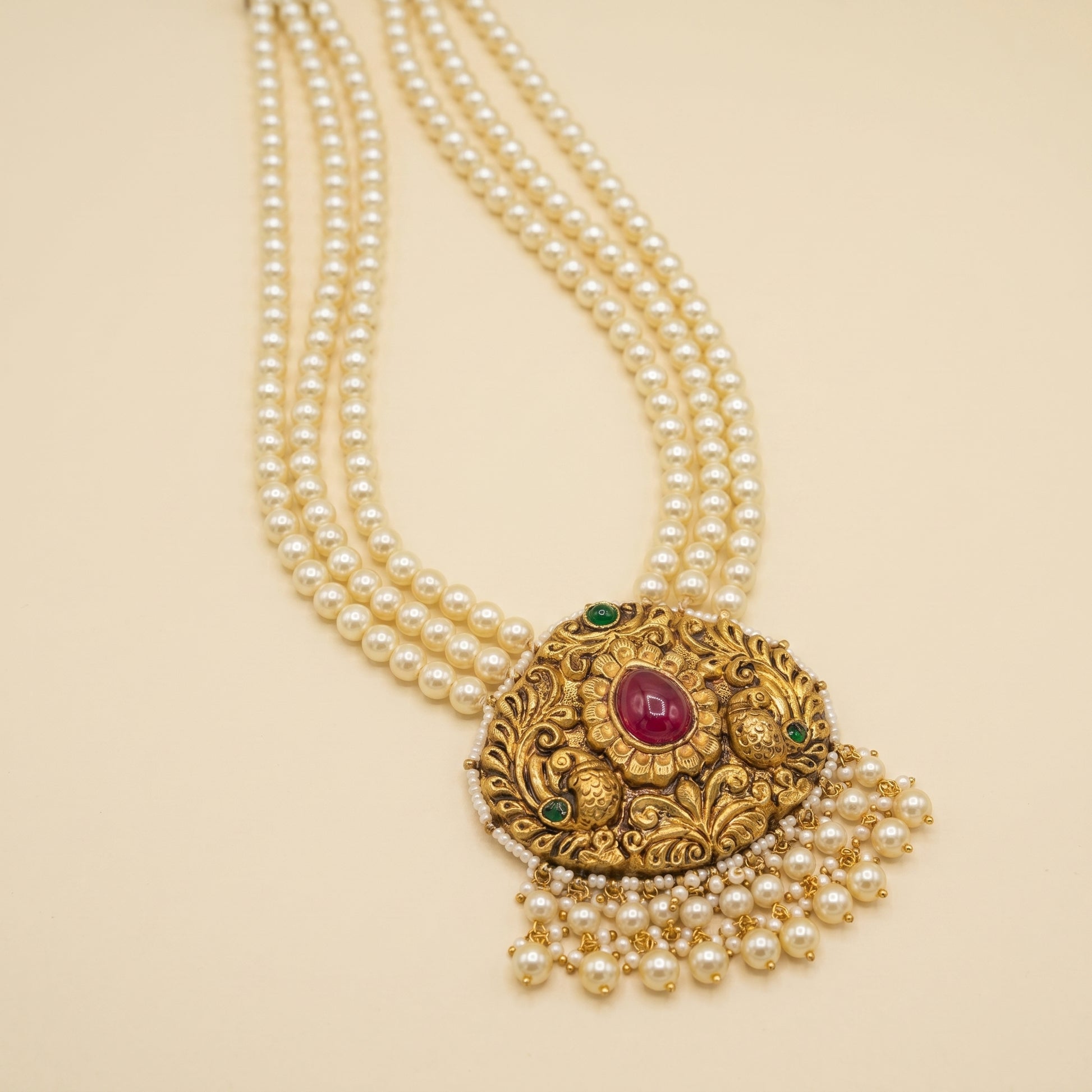 Jharoka Temple necklace | Vama Gears