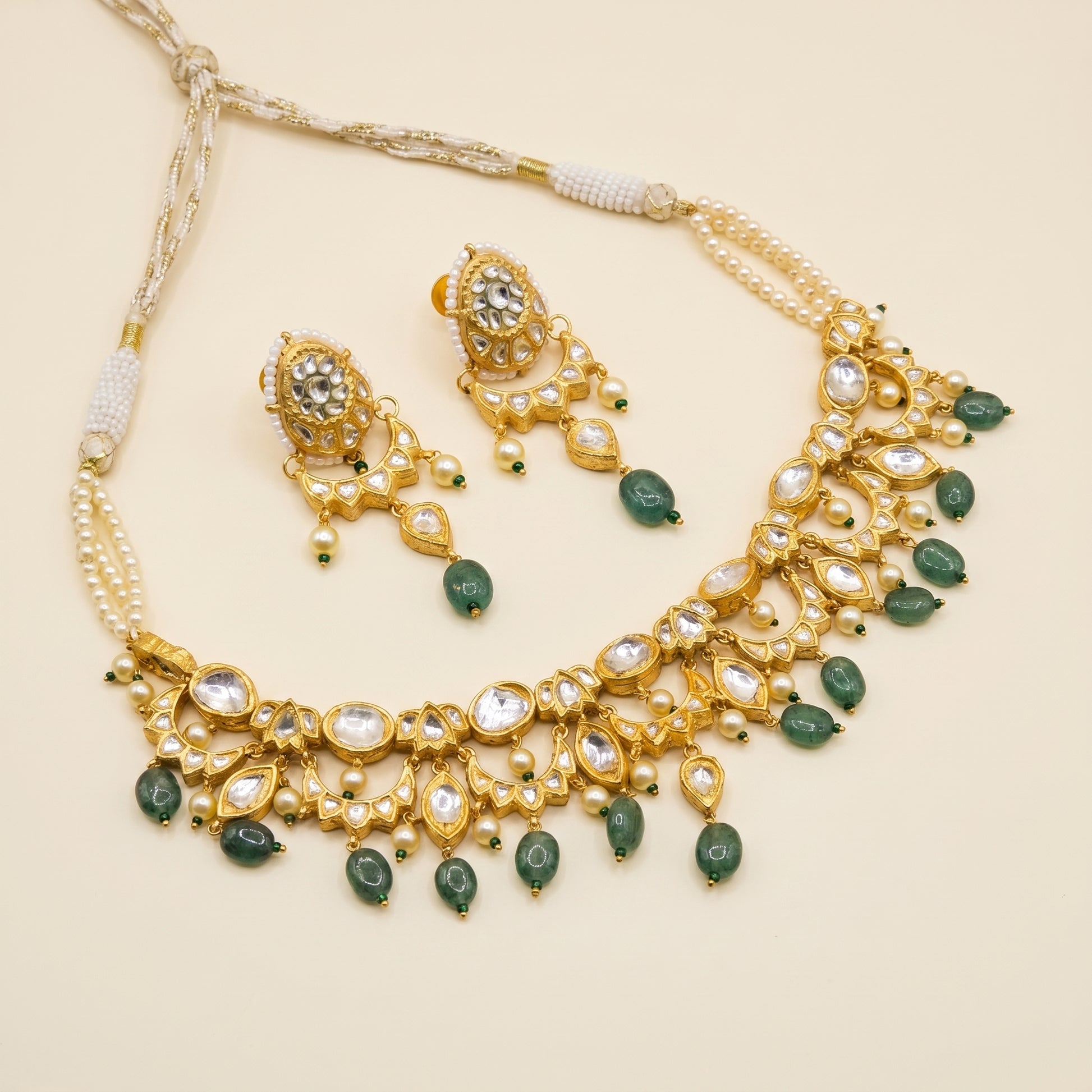 Jharoka Diamond set v2 | Vama Gears