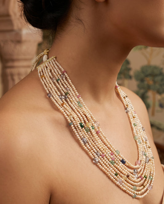 Jharoka Pearl mala | Vama Gears