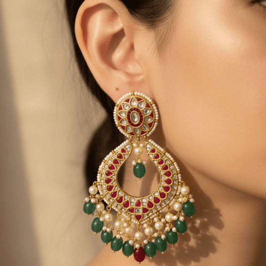 Classic Chitai Garden Jhumkas