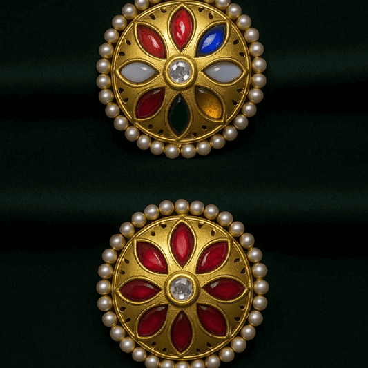 Jadau Stone And Kundan Studs